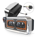 Amber Turn Light DRL Truck led Driving Light Rectangle Heavy Duty Truck Led Headlight